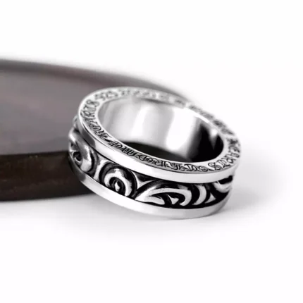 CH SCROLL SPINNER RING