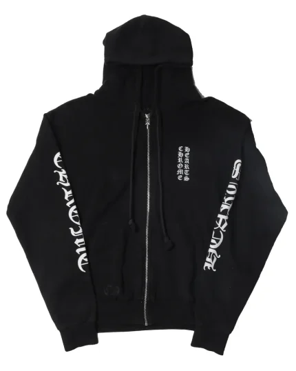 Chrome Hearts Sleeve Logo Zip Up Hoodie