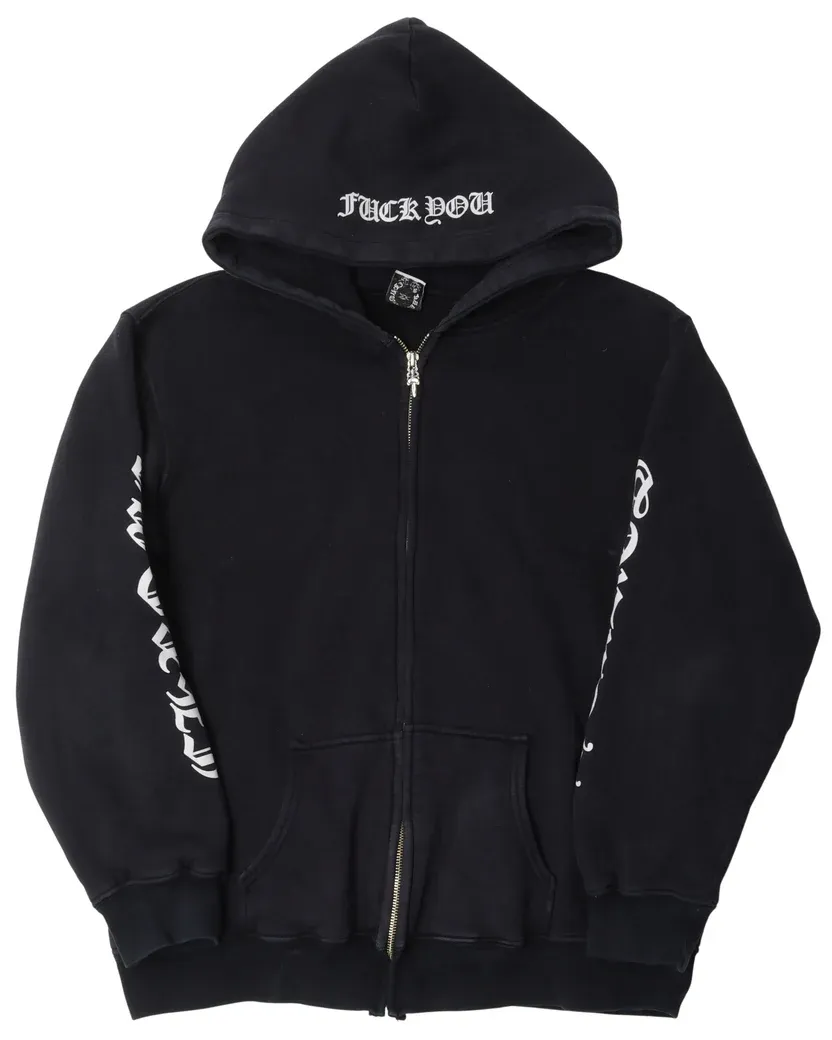 Chrome Hearts Thermal Lined Zip Up Hoodie Chrome Hearts Thermal Lined Zip Up Hoodie