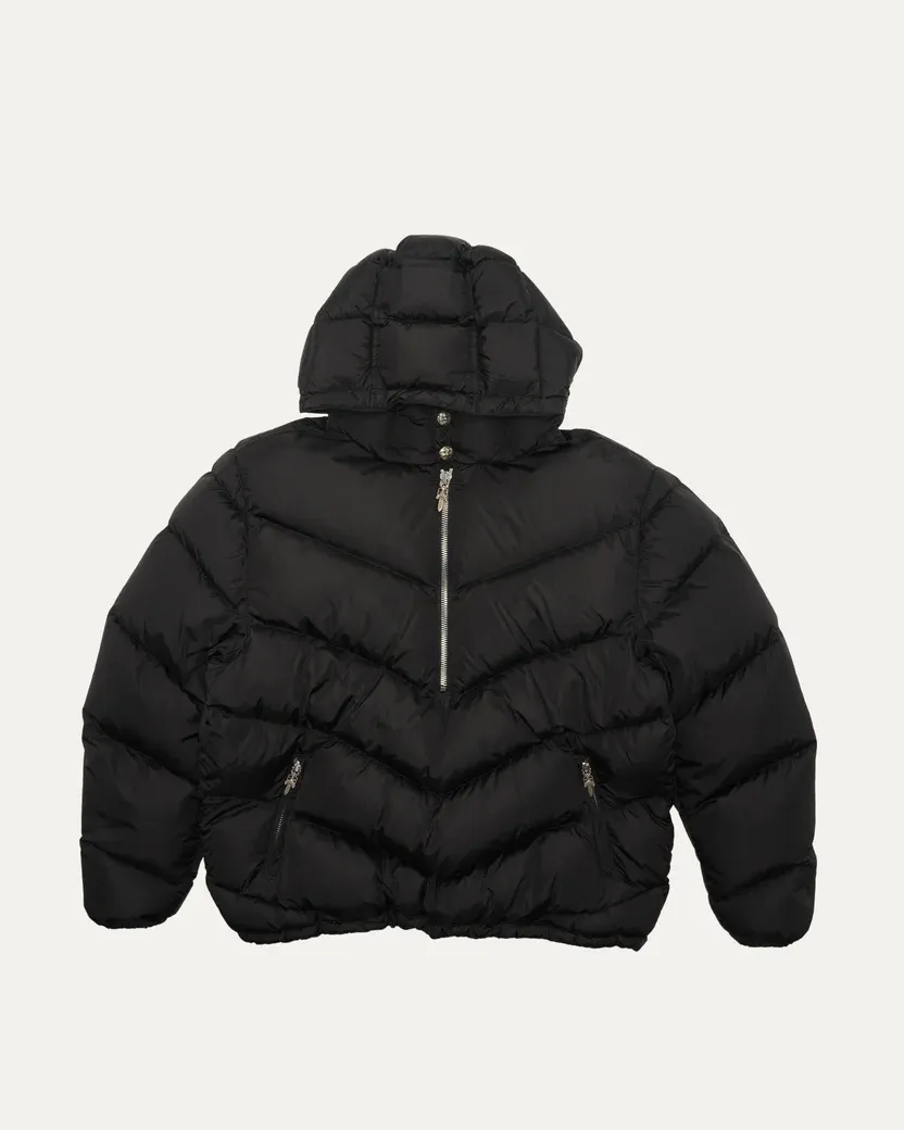Chrome Hearts Chunk Half Zip Pullover Puffer Jacket Chrome Hearts Chunk Half Zip Pullover Puffer Jacket