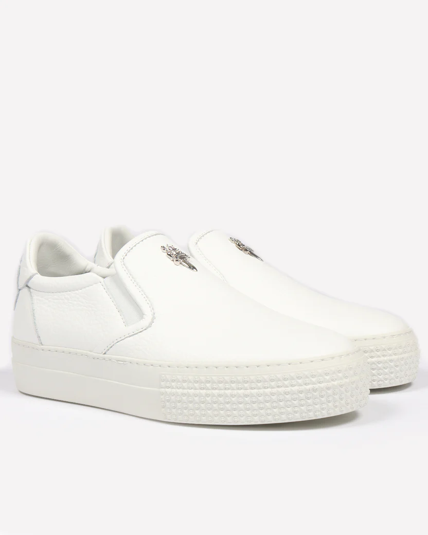 1_687cd6be-346c-4600-b57c-cc6861ff8c05_416x@2x.progressive.png Chrome Hearts Dagger Embellished Leather Slip-Ons