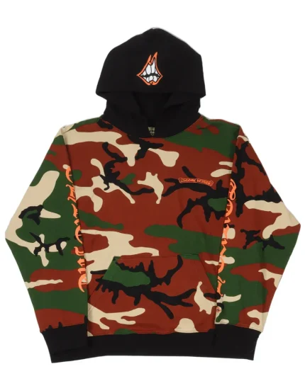 Chrome Hearts Matty Boy "Caution" Camouflage Hoodie