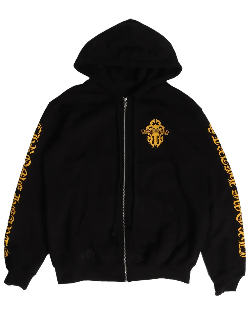 Chrome Hearts Dagger Logo Zip-Up Hoodie Chrome Hearts Dagger Logo Zip-Up Hoodie