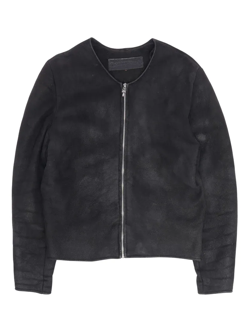 Chrome Hearts Suede Shearling Jacket Chrome Hearts Suede Shearling Jacket