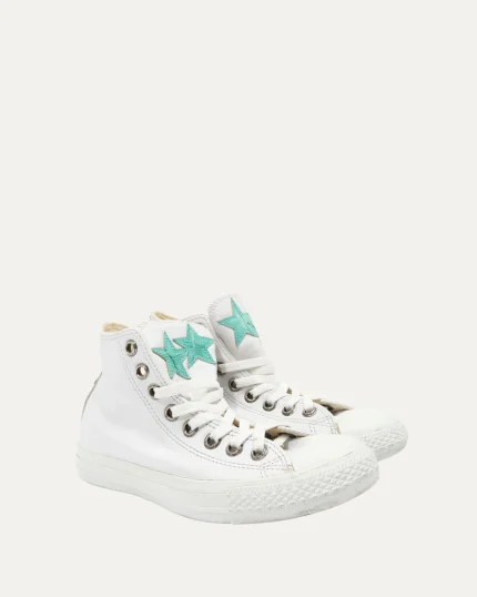 Chrome Hearts Converse Star Patch Leather Chuck Taylor Sneakers