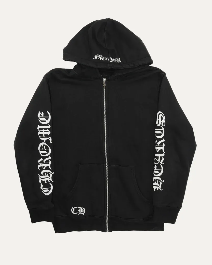 Chrome Hearts Thermal Lined Zip Up Hoodie Chrome Hearts Thermal Lined Zip Up Hoodie