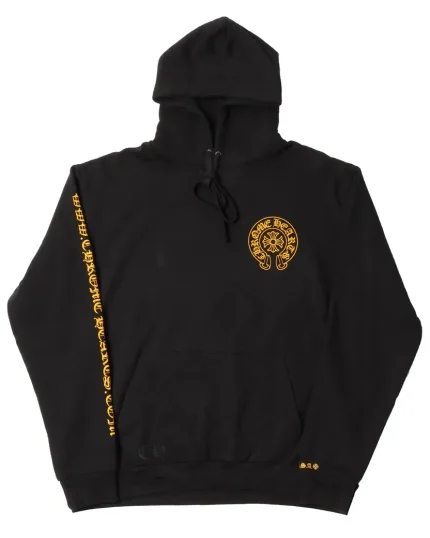 Chrome Hearts Yellow Horseshoe Logo Hoodie
