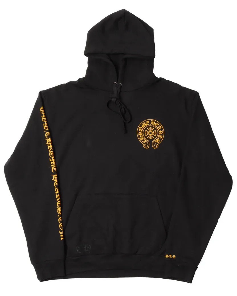Chrome Hearts Yellow Horseshoe Logo Hoodie Chrome Hearts Yellow Horseshoe Logo Hoodie