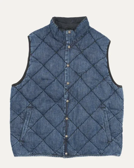 Chrome Hearts Teenage Kicks Quilted Denim Vest