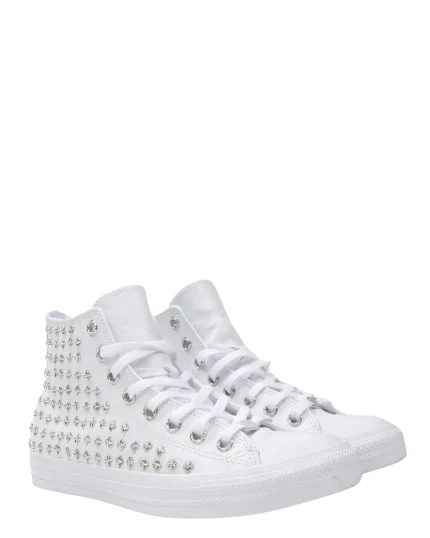 Chrome Hearts Embellished Leather Chuck Taylor Converse