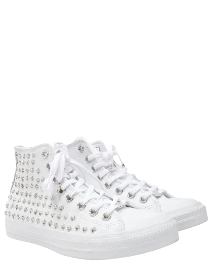 Chrome Hearts Embellished Leather Chuck Taylor Converse
