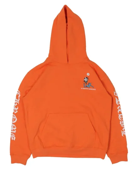 Chrome Hearts "LINK" Matty Boy Hoodie Orange