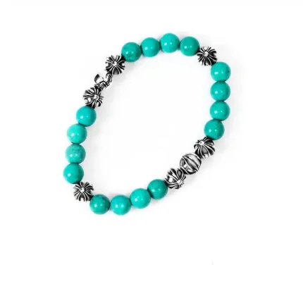 CH TURQUOISE BEAD BRACELET