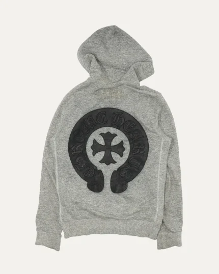 Chrome Hearts Cross Patch Zip Up Hoodie