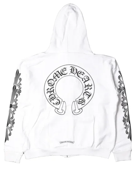 Chrome Hearts Horseshoe Logo Zip Up Hoodie