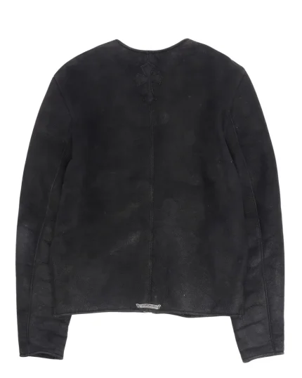 Chrome Hearts Suede Shearling Jacket