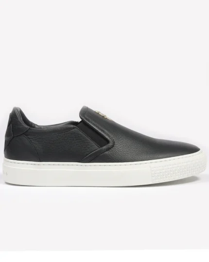 Chrome Hearts Dagger Embellished Leather Slip-Ons