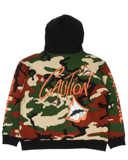 Chrome Hearts Matty Boy "Caution" Camouflage Hoodie