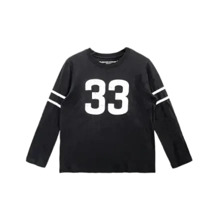 Chrome Hearts Black 33 Horseshoe Logo Long Sleeve Tee