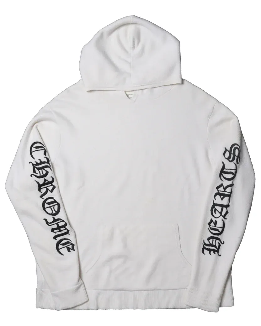 Chrome Hearts Embroidered Cashmere Hoodie Chrome Hearts Embroidered Cashmere Hoodie