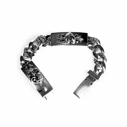 CH DOUBLE ID FANCY LINK BRACELET