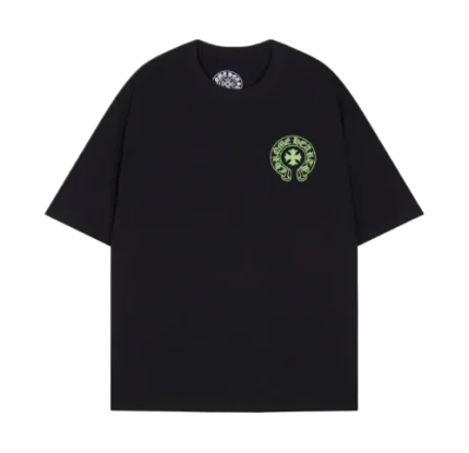 Classic Chrome Hearts Cross Logo Black Short Sleeved T-Shirt