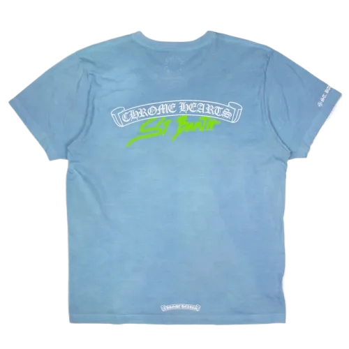 BLUE-ST.-BARTH-EXCLUSIVE-TEE-1 Chrome Hearts Blue St-Barth Exclusive T-Shirt