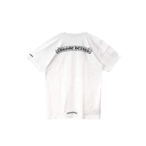 Back-Scroll-Logo-Short-Sleeve-Tee-1 White Chrome Hearts Shirt Shoe Logo