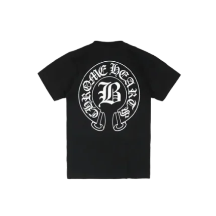 Black Chrome Hearts Shirt Horse Shoe logo