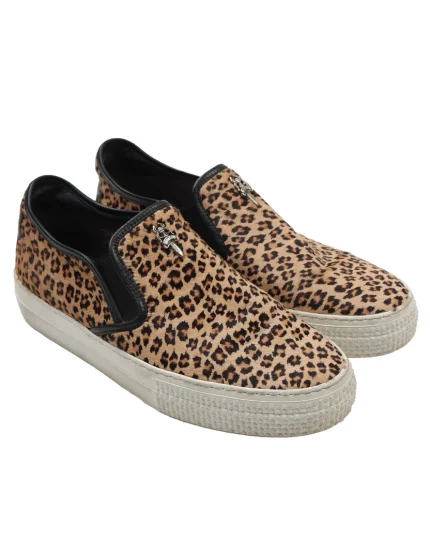 Chrome Hearts Slip On Platform Leopard