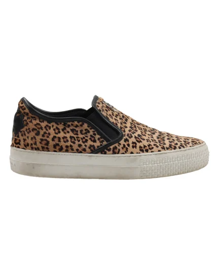 Chrome Hearts Slip On Platform Leopard