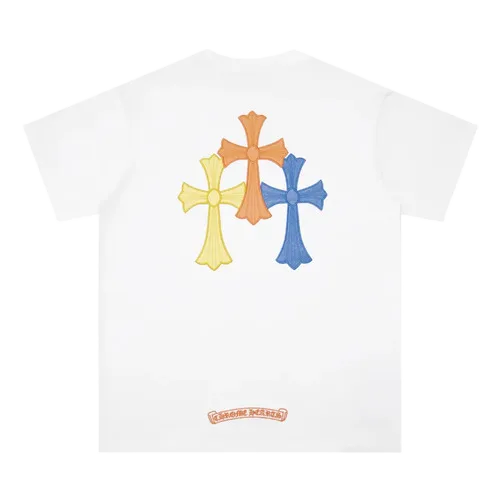 CHROME-HEART-3-Color-Cross-T-Shirt-1 Chrome Heart 3 Color Cross T-Shirt
