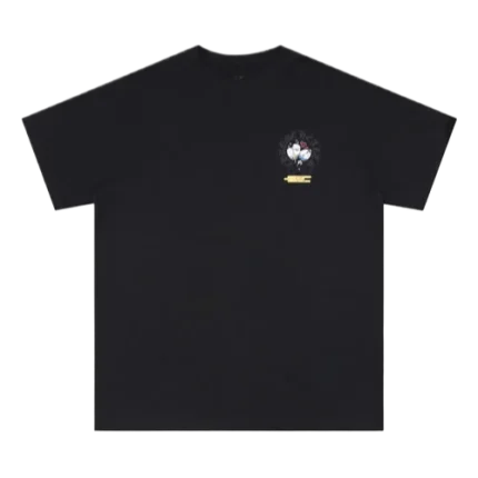 Chrome Hearts Black Tee with Bold Stray Paint Artwork
