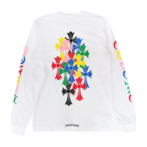 CHROME-HEARTS-MULTICOLOR-LONG-SLEEVE-1 Chrome Hearts Multicolor Cross Long Sleeve T-Shirt