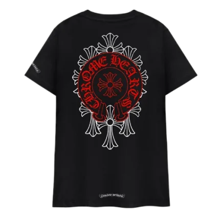 Chrome Hearts Red Horse Shoe Logo T-Shirt