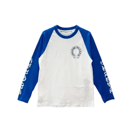 CH Horseshoe Logo Blue White Long Sleeve T-Shirt