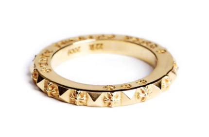 Chrome Heart 22K GOLD TRUE FUCKING PUNK RING