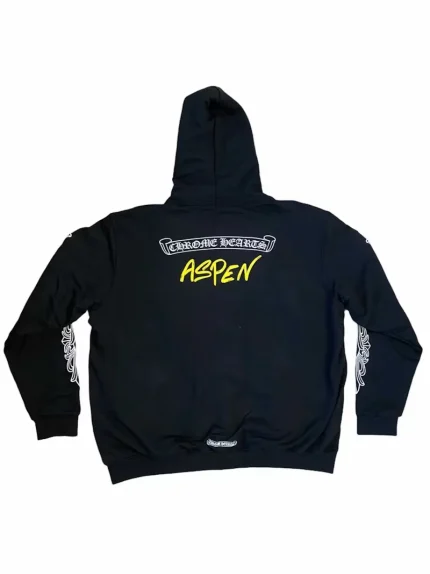Chrome Hearts Aspen Exclusive Zip Up Hoodie Black