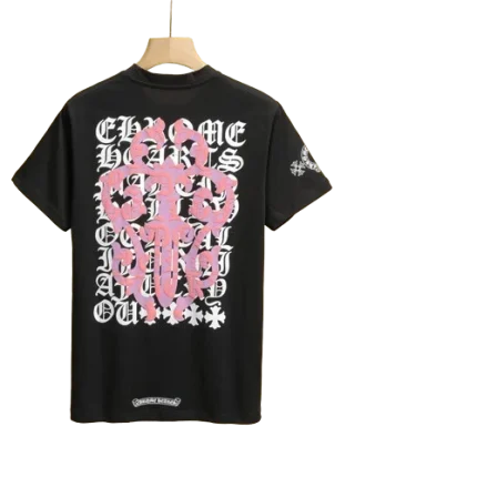 Chrome Hearts Dagger Logo Black Drop Sleeve Tee