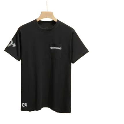 Chrome Hearts Dagger Logo Black Drop Sleeve Tee