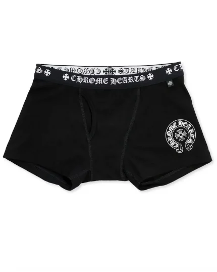 Chrome Hearts Boxer Brief Shorts Black/White