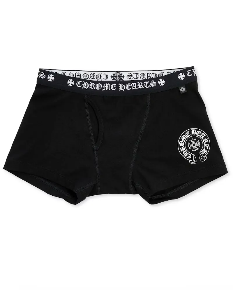 Chrome-Hearts-Boxer-Brief-Shorts-Black-White Chrome Hearts Boxer Brief Shorts Black/White