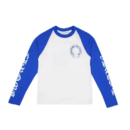 Chrome Hearts CH Baseball Shirt White/Blue
