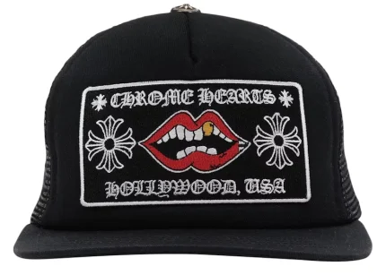 Chrome Hearts Chomper Hollywood Trucker Hat Black/Black