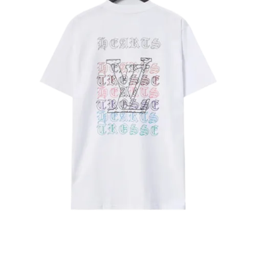 Chrome-Hearts-Cross-Louis-Vuitton-White-T-Shirt-1 Chrome Hearts Cross Louis Vuitton Logo T-Shirt White