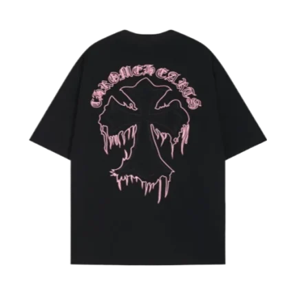 Chrome Hearts Embroidery Cross Patch Black T-Shirt