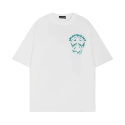 Chrome Hearts Embroidery Cross Patch White T-Shirt