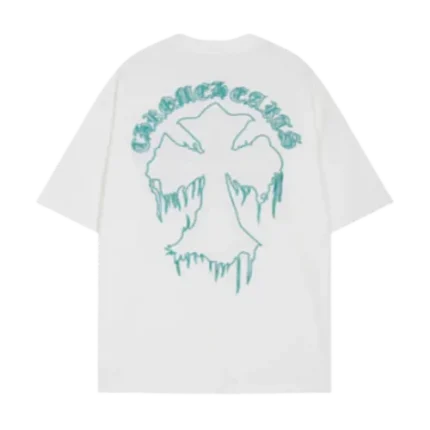 Chrome Hearts Embroidery Cross Patch White T-Shirt