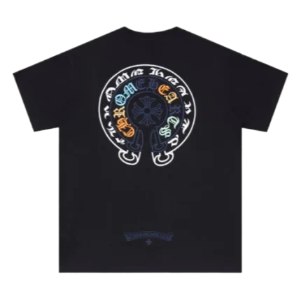 Chrome Hearts 3 to 4 Color Embroidery Logo Black T-Shirt