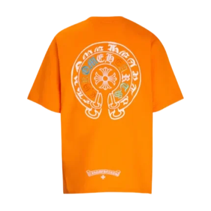Chrome Hearts 3 to 4 Embroidery Color Logo Orange T-Shirt